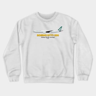 Boeing B777-300 - Cathay Pacific Airways Crewneck Sweatshirt